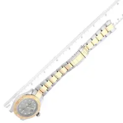 Rolex Yachtmaster Steel Yellow Gold Slate Dial Mens Watch 16623 Box Card