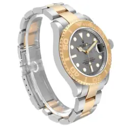 Rolex Yachtmaster Steel Yellow Gold Slate Dial Mens Watch 16623 Box Card