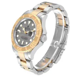 Rolex Yachtmaster Steel Yellow Gold Slate Dial Mens Watch 16623 Box Card