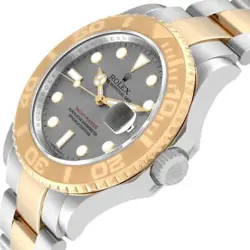 Rolex Yachtmaster Steel Yellow Gold Slate Dial Mens Watch 16623 Box Card