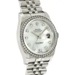 USED ROLEX Datejust (Rolex) 116244NG White Men's Watch #111022
