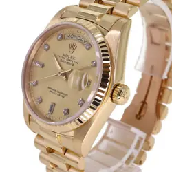 USED ROLEX Day Date 18038A Gold Case: 36.0mm Band: 16.5cm Men's Watch #111022