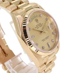 USED ROLEX Day Date 18038A Gold Case: 36.0mm Band: 16.5cm Men's Watch #111022