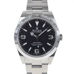 USED ROLEX EXPLORER 1 214270 BLACK CASE: 39.0MM MEN'S WATCH #1123522