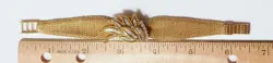 Rolex Precision 18K Yellow Gold Diamond Spray Woven Band Watch Bracelet 6.5"