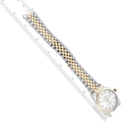 ROLEX DATEJUST STEEL YELLOW GOLD DIAMOND DIAL MENS WATCH 116233