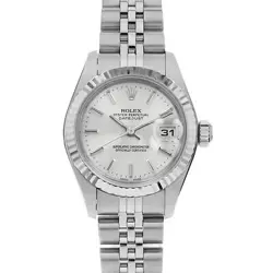ROLEX DATEJUST 79174 SILVER BAR P NUMBER SECOND HAND WOMEN