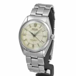 USED ROLEX Oyster Perpetual 6564 White Case: 34mm×34mm Men's Watch #111022