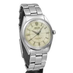 USED ROLEX Oyster Perpetual 6564 White Case: 34mm×34mm Men's Watch #111022