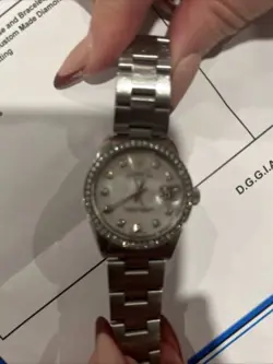 ROLEX DATEJUST OYSTER PERP  1500 - Mother of Pearl Dial -2.0 Carats of Diamonds