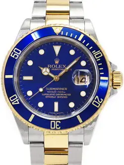ROLEX SUBMARINER DATE 16613LB M MEN'S AUTOMATIC #T030