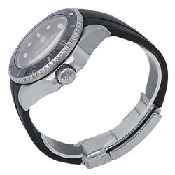 Rolex Sea-Dweller Deepsea Stainless Steel Rubber Auto Black Men's Watch 116660