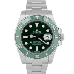 MINT 2018 PAPERS ROLEX SUBMARINER DATE HULK GREEN STEEL WATCH 40MM 116610 LV BOX