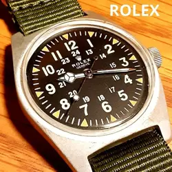 ROLEX MILITARY HAND-WOUND MEN'S WATCH VIETNAM WAR US MILITARY WATCH WORKING