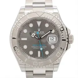 ROLEX YACHT‑MASTER 116622 SS×PT AT SLATE DIAL 1 EXTRA LINK