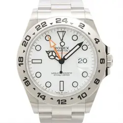 ROLEX EXPLORER II 226570 SS AT WHITE DIAL 3 EXTRA LINKS