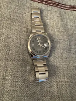 2023 Rolex Datejust 36, Slate Gray Roman Wimbledon Dial, Stainless Stee1, 126200