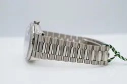 Rolex 128349RBR DAY DATE 36 WHITE GOLD LAPIS LAZULI DIAMOND ROMAN DIAL 2022