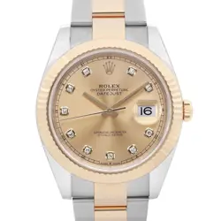 ROLEX DATEJUST 126333 GOLD AND SILVER JUBILEE BRACELET WITH GOLD BEZEL