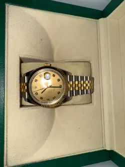 WITH GOLD BEZEL