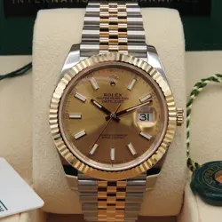 WITH GOLD BEZEL