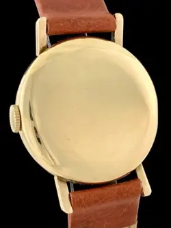 BEAUTIFUL Vintage 1950s ROLEX TUDOR Solid 9K ROSE GOLD Dress Watch WAFFLE Dial!!