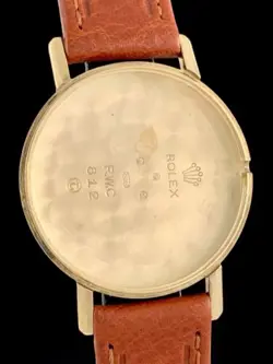 BEAUTIFUL Vintage 1950s ROLEX TUDOR Solid 9K ROSE GOLD Dress Watch WAFFLE Dial!!