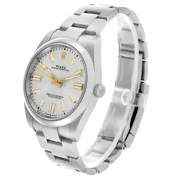 ROLEX OYSTER PERPETUAL 41 SILVER DIAL STEEL MENS WATCH 124300 UNWORN
