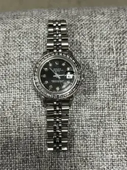 STAINLESS WATCH-BLACK DIAMOND