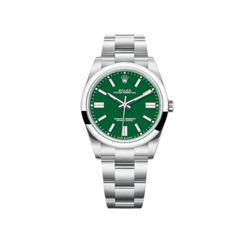 ROLEX OYSTER PERPETUAL 124300 STAINLESS STEEL GREEN DIAL