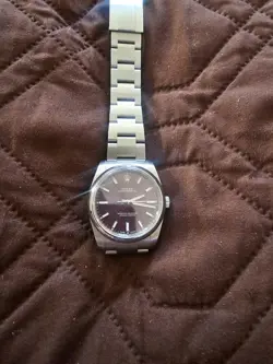 Rolex Oyster Perpetual Grape Dial Ref 114200 34 MM W/ Box and Papers Unisex