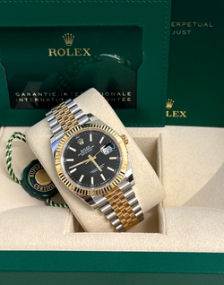 126333 Rolex Datejust 41mm Steel &Yellow Gold Black Dial Jubilee-2024 Release