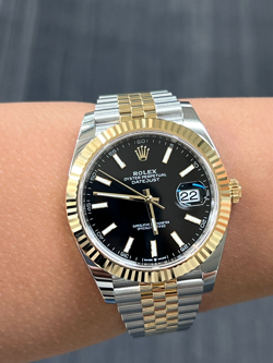 126333 Rolex Datejust 41mm Steel &Yellow Gold Black Dial Jubilee-2024 Release