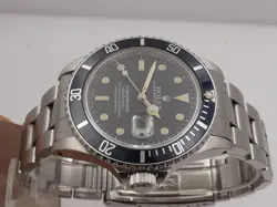 ROLEX SUBMARINER DATE 16800 OPEN SIX HAZELNUT DIAL SERVICED  BOX YEAR 1984 WATCH