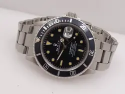 ROLEX SUBMARINER DATE 16800 OPEN SIX HAZELNUT DIAL SERVICED  BOX YEAR 1984 WATCH