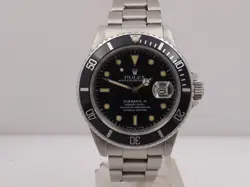 ROLEX SUBMARINER DATE 16800 OPEN SIX HAZELNUT DIAL SERVICED  BOX YEAR 1984 WATCH