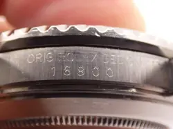 ROLEX SUBMARINER DATE 16800 OPEN SIX HAZELNUT DIAL SERVICED  BOX YEAR 1984 WATCH
