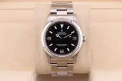 1997 ROLEX EXPLORER 14270 SILVER OYSTER BRACELET WITH SILVER BEZEL