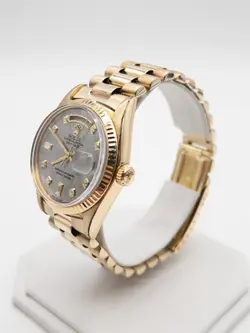 $40,000 ROLEX DAY DATE PRESIDENT 36mm METEORITE DIAMOND Mens Watch SERVICED