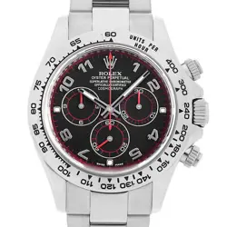 ROLEX DAYTONA 116509 BLACK ARABIAN Z NUMBER SECOND HAND MENS