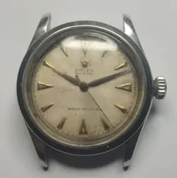 VINTAGE ROLEX OYSTER MANUAL MEN'S STEEL WRISTWATCH REF # 6282 CAL. 710