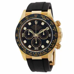 ROLEX COSMOGRAPH DAYTONA CHRONOGRAPH AUTOMATIC DIAMOND BLACK DIAL WATCH