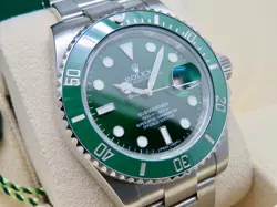 Rolex Submariner Hulk 116610LV 40mm C.2010-2016 with Box Hangtag &  Service Card