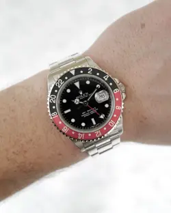 Rolex GMT-Master II 16710 COKE Patina 1995 Crisp Serviced Nov 2024 Chamfers Red