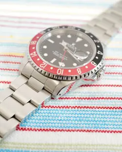 Rolex GMT-Master II 16710 COKE Patina 1995 Crisp Serviced Nov 2024 Chamfers Red