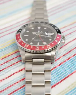 Rolex GMT-Master II 16710 COKE Patina 1995 Crisp Serviced Nov 2024 Chamfers Red