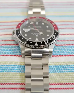 Rolex GMT-Master II 16710 COKE Patina 1995 Crisp Serviced Nov 2024 Chamfers Red