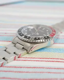 Rolex GMT-Master II 16710 COKE Patina 1995 Crisp Serviced Nov 2024 Chamfers Red