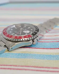 Rolex GMT-Master II 16710 COKE Patina 1995 Crisp Serviced Nov 2024 Chamfers Red