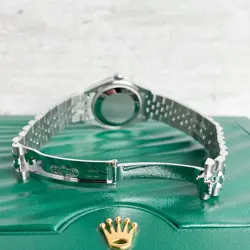 ROLEX DATEJUST 31MM 2022 FULL SET UNWORN DIAMONDS MINT GREEN 278240